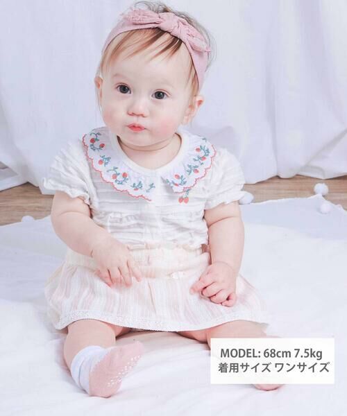 SLAP SLIP BABY / スラップ スリップ ベビー ベビー・キッズウエア | ストライプレース花柄ブルマ付きスカートベビー | 詳細4