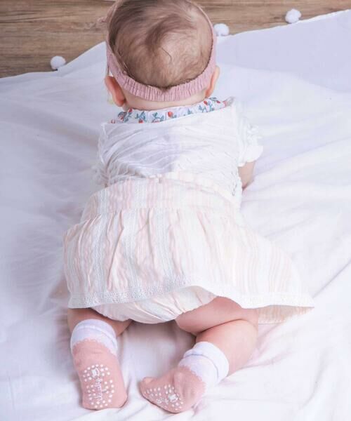 SLAP SLIP BABY / スラップ スリップ ベビー ベビー・キッズウエア | ストライプレース花柄ブルマ付きスカートベビー | 詳細5