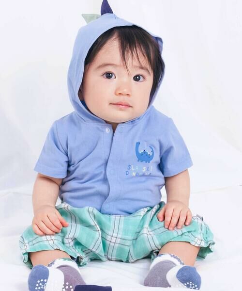 SLAP SLIP BABY / スラップ スリップ ベビー チノ・ワークパンツ | クマ恐竜チェックブルマベビー | 詳細5