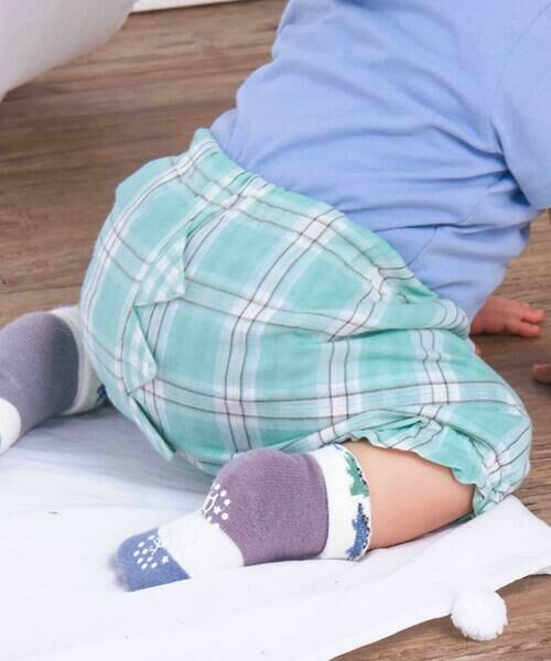 SLAP SLIP BABY / スラップ スリップ ベビー チノ・ワークパンツ | クマ恐竜チェックブルマベビー | 詳細6
