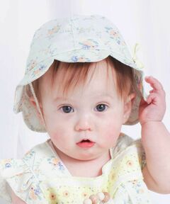 SLAP SLIP BABY / スラップ スリップ ベビー ベビー・キッズグッズ | 【お揃い/UVカット】レース花柄スカラップブリムハットベビー(46~48cm)