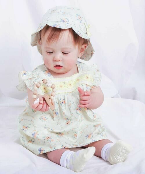 SLAP SLIP BABY / スラップ スリップ ベビー ベビー・キッズグッズ | 【お揃い/UVカット】レース花柄スカラップブリムハットベビー(46~48cm) | 詳細5