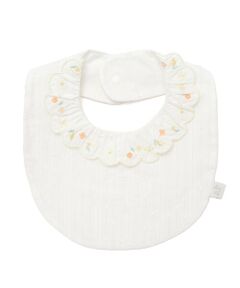 SLAP SLIP BABY / スラップ スリップ ベビー スタイ・ビブ | レモン花ちょうちょう刺しゅうスカラップフリル襟付きスタイベビー