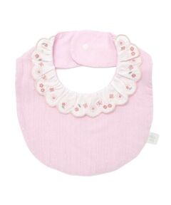 SLAP SLIP BABY / スラップ スリップ ベビー スタイ・ビブ | レモン花ちょうちょう刺しゅうスカラップフリル襟付きスタイベビー