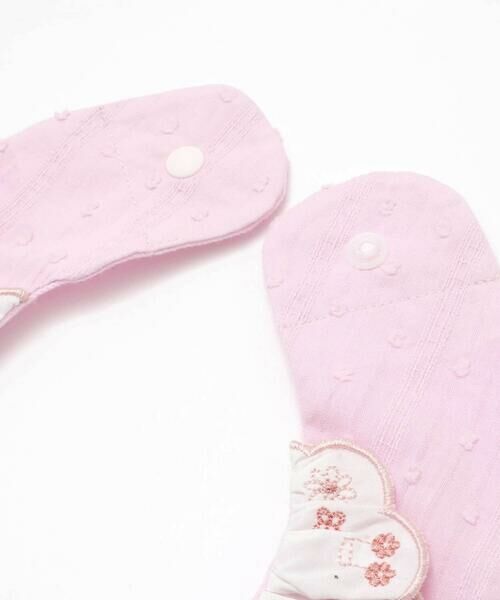 SLAP SLIP BABY / スラップ スリップ ベビー スタイ・ビブ | レモン花ちょうちょう刺しゅうスカラップフリル襟付きスタイベビー | 詳細8