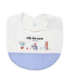 SLAP SLIP BABY / スラップ スリップ ベビー スタイ・ビブ | ストライプチェック切り替えアニマル恐竜プリント刺しゅうスタイベビー