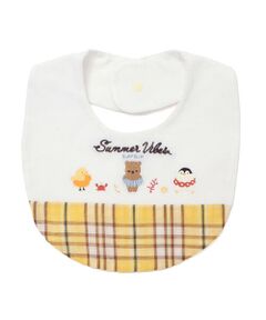 SLAP SLIP BABY / スラップ スリップ ベビー スタイ・ビブ | ストライプチェック切り替えアニマル恐竜プリント刺しゅうスタイベビー