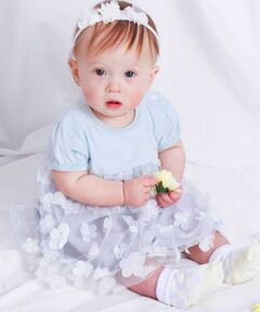 SLAP SLIP BABY / スラップ スリップ ベビー ロンパース | 【お揃い】フワフワチュールお花畑ロンパースベビー(70~80cm)