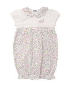 SLAP SLIP BABY / スラップ スリップ ベビー ロンパース | 【お揃い】花柄スカラップ襟2wayオールベビー(50~70cm)