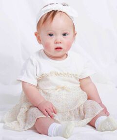 SLAP SLIP BABY / スラップ スリップ ベビー ロンパース | 花柄シフォンドッキングロンパースベビー(70~80cm)