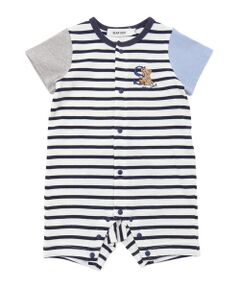 SLAP SLIP BABY / スラップ スリップ ベビー ロンパース | おしりクマさんボーダー切り替えロンパースベビー(60~80cm)