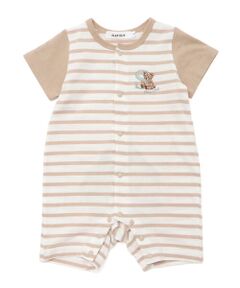 SLAP SLIP BABY / スラップ スリップ ベビー ロンパース | おしりクマさんボーダー切り替えロンパースベビー(60~80cm)
