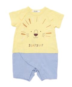SLAP SLIP BABY / スラップ スリップ ベビー ロンパース | 前後ライオンプリント切り替えロンパースベビー(70~80cm)