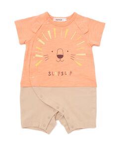 SLAP SLIP BABY / スラップ スリップ ベビー ロンパース | 前後ライオンプリント切り替えロンパースベビー(70~80cm)