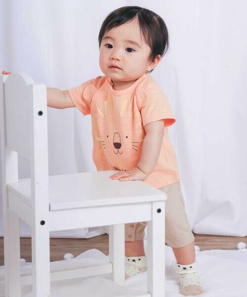 SLAP SLIP BABY / スラップ スリップ ベビー ロンパース | 前後ライオンプリント切り替えロンパースベビー(70~80cm) | 詳細12