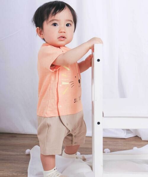 SLAP SLIP BABY / スラップ スリップ ベビー ロンパース | 前後ライオンプリント切り替えロンパースベビー(70~80cm) | 詳細14