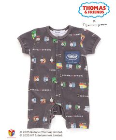 SLAP SLIP BABY / スラップ スリップ ベビー ロンパース | 【きかんしゃトーマス×つむぱぱ×SLAPSLIP】【お揃い】THOMAS＆FRIENDS総柄半袖ロンパースベビー(60~80cm)