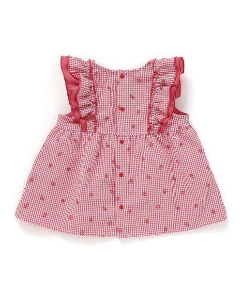 SLAP SLIP BABY / スラップ スリップ ベビー ベビー・キッズウエア | 【お揃い】イチゴレモンフルーツ柄チェック切り替えワンピース+ブルマセットアップベビー(70~80cm) | 詳細4