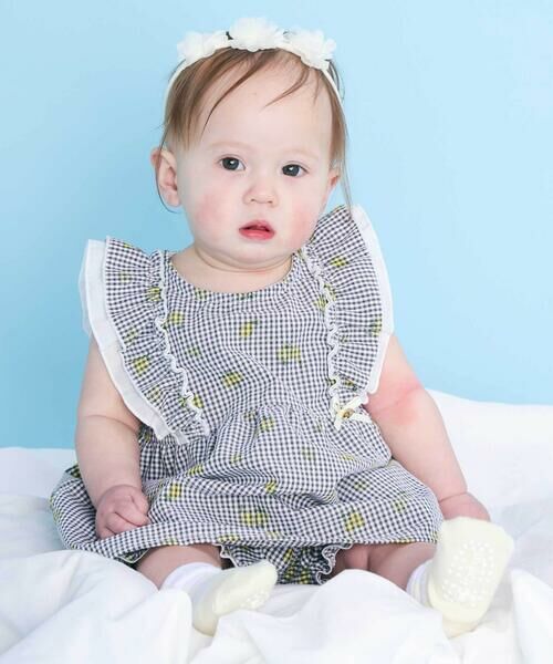 SLAP SLIP BABY / スラップ スリップ ベビー ベビー・キッズウエア | 【お揃い】イチゴレモンフルーツ柄チェック切り替えワンピース+ブルマセットアップベビー(70~80cm) | 詳細21