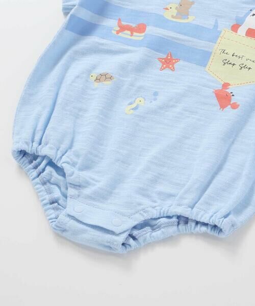 SLAP SLIP BABY / スラップ スリップ ベビー ベビー・キッズウエア | 【お揃い】恐竜海モチーフ総柄サロペット+海のいきものプリントボディミニセットベビー(70~80cm) | 詳細13