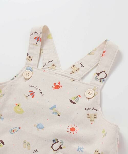 SLAP SLIP BABY / スラップ スリップ ベビー ベビー・キッズウエア | 【お揃い】恐竜海モチーフ総柄サロペット+海のいきものプリントボディミニセットベビー(70~80cm) | 詳細4