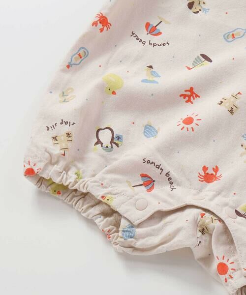 SLAP SLIP BABY / スラップ スリップ ベビー ベビー・キッズウエア | 【お揃い】恐竜海モチーフ総柄サロペット+海のいきものプリントボディミニセットベビー(70~80cm) | 詳細7