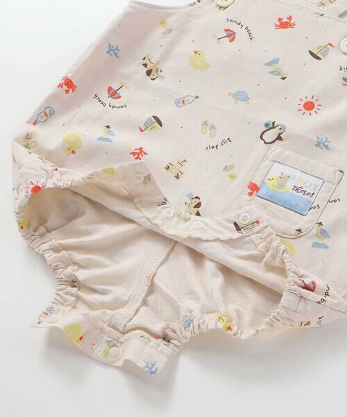 SLAP SLIP BABY / スラップ スリップ ベビー ベビー・キッズウエア | 【お揃い】恐竜海モチーフ総柄サロペット+海のいきものプリントボディミニセットベビー(70~80cm) | 詳細8