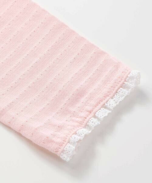 SLAP SLIP BABY / スラップ スリップ ベビー ベビー・キッズウエア | 袖レース胸刺しゅう切り替え針抜きボーダーカーディガンベビー(70~80cm) | 詳細7