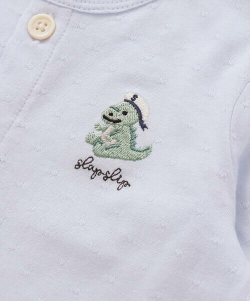 SLAP SLIP BABY / スラップ スリップ ベビー ベビー・キッズウエア | 恐竜クマ胸刺しゅう袖折り返しドットカーディガンベビー(70~80cm) | 詳細8