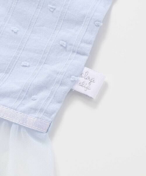 SLAP SLIP BABY / スラップ スリップ ベビー スタイ・ビブ | ドットストライプ裾チュールスタイベビー | 詳細10