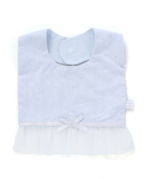 SLAP SLIP BABY / スラップ スリップ ベビー スタイ・ビブ | ドットストライプ裾チュールスタイベビー | 詳細5