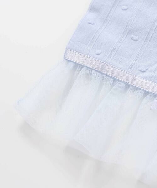 SLAP SLIP BABY / スラップ スリップ ベビー スタイ・ビブ | ドットストライプ裾チュールスタイベビー | 詳細9