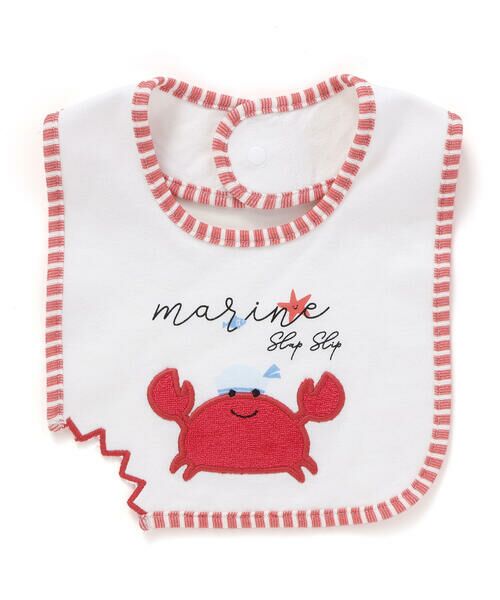 SLAP SLIP BABY / スラップ スリップ ベビー スタイ・ビブ | サメカニパイルパッチ刺しゅうガブッとチョッキンギザギザスタイベビー | 詳細2