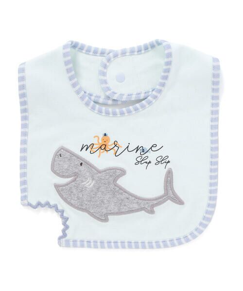 SLAP SLIP BABY / スラップ スリップ ベビー スタイ・ビブ | サメカニパイルパッチ刺しゅうガブッとチョッキンギザギザスタイベビー | 詳細9