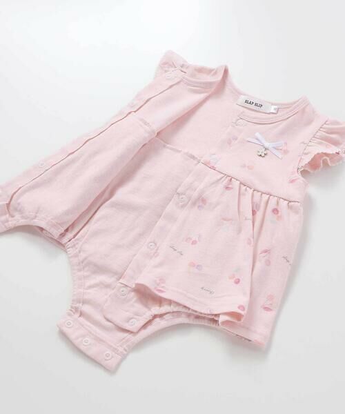 SLAP SLIP BABY / スラップ スリップ ベビー ロンパース | 【お揃い】アイスチェリーレモン総柄フリル袖ロンパースベビー(60~80cm) | 詳細10