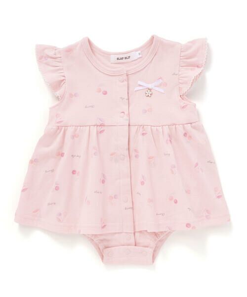 SLAP SLIP BABY / スラップ スリップ ベビー ロンパース | 【お揃い】アイスチェリーレモン総柄フリル袖ロンパースベビー(60~80cm) | 詳細3