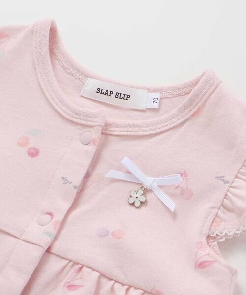 SLAP SLIP BABY / スラップ スリップ ベビー ロンパース | 【お揃い】アイスチェリーレモン総柄フリル袖ロンパースベビー(60~80cm) | 詳細5