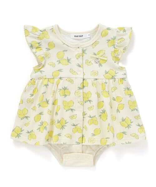 SLAP SLIP BABY / スラップ スリップ ベビー ロンパース | 【お揃い】アイスチェリーレモン総柄フリル袖ロンパースベビー(60~80cm) | 詳細15