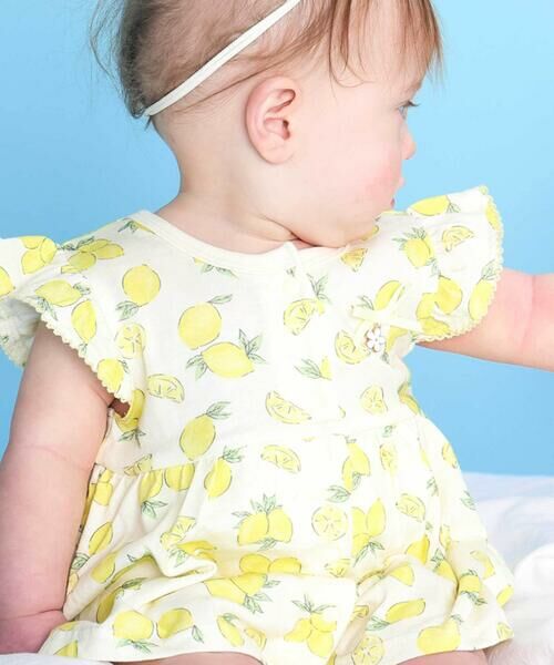 SLAP SLIP BABY / スラップ スリップ ベビー ロンパース | 【お揃い】アイスチェリーレモン総柄フリル袖ロンパースベビー(60~80cm) | 詳細14