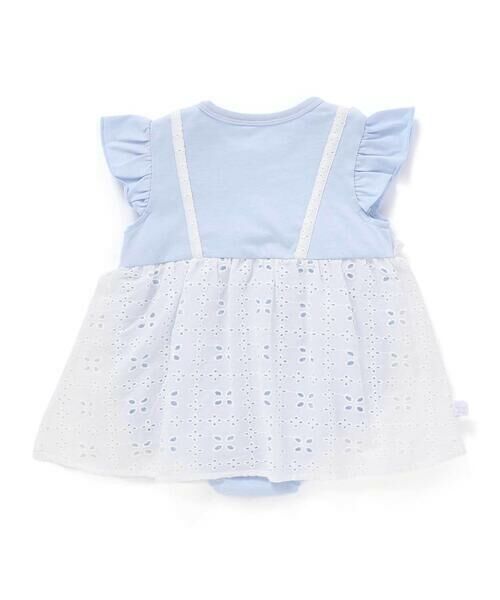 SLAP SLIP BABY / スラップ スリップ ベビー ロンパース | 肩リボンお花レース切り替えロンパースベビー(70~80cm) | 詳細4