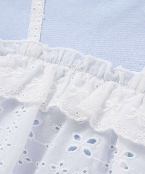 SLAP SLIP BABY / スラップ スリップ ベビー ロンパース | 肩リボンお花レース切り替えロンパースベビー(70~80cm) | 詳細7