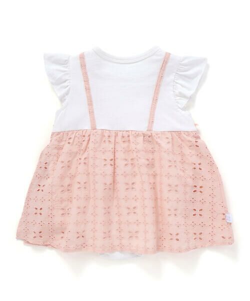 SLAP SLIP BABY / スラップ スリップ ベビー ロンパース | 肩リボンお花レース切り替えロンパースベビー(70~80cm) | 詳細15