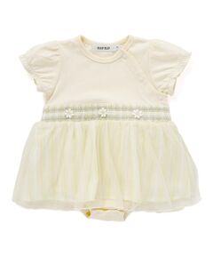 SLAP SLIP BABY / スラップ スリップ ベビー ロンパース | 【お揃い】マルチストライプチュールスカートスモッキングロンパースベビー(70~80cm)