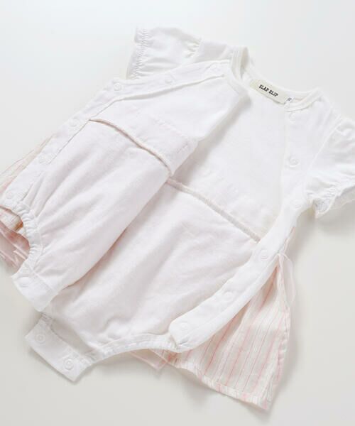 SLAP SLIP BABY / スラップ スリップ ベビー ロンパース | 【お揃い】マルチストライプチュールスカートスモッキングロンパースベビー(70~80cm) | 詳細10