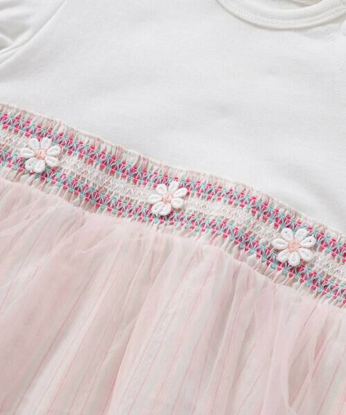 SLAP SLIP BABY / スラップ スリップ ベビー ロンパース | 【お揃い】マルチストライプチュールスカートスモッキングロンパースベビー(70~80cm) | 詳細7