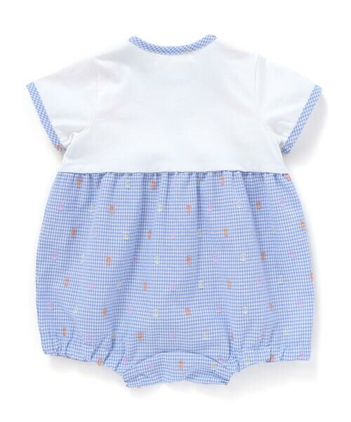 SLAP SLIP BABY / スラップ スリップ ベビー ロンパース | トロンプルイユプリントチェックドットロンパースベビー(60~80cm) | 詳細4