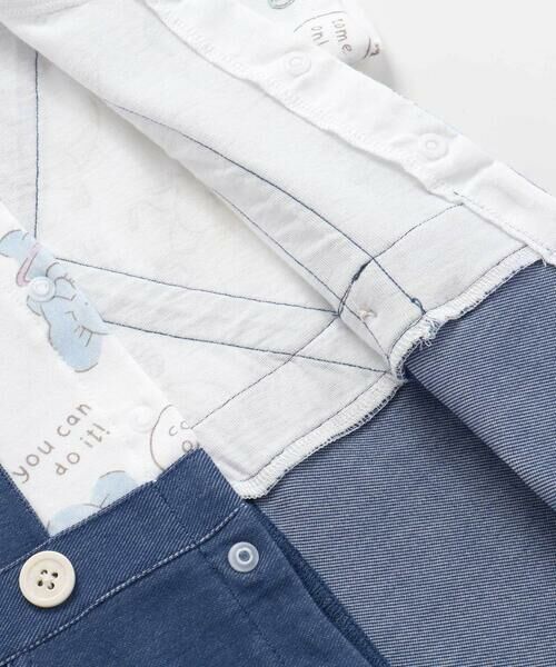 SLAP SLIP BABY / スラップ スリップ ベビー ロンパース | 【お揃い】レモンアニマル恐竜いきもの総柄サロペットドッキングロンパースベビー(70~80cm) | 詳細10