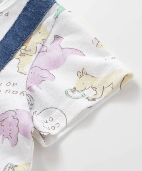 SLAP SLIP BABY / スラップ スリップ ベビー ロンパース | 【お揃い】レモンアニマル恐竜いきもの総柄サロペットドッキングロンパースベビー(70~80cm) | 詳細4