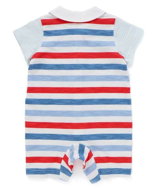 SLAP SLIP BABY / スラップ スリップ ベビー ロンパース | 【お揃い】いろいろ生き物プリントボーダー切り替え襟付きロンパースベビー(60~80cm) | 詳細4