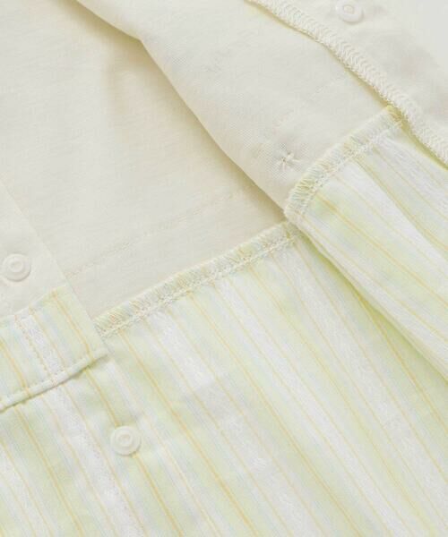 SLAP SLIP BABY / スラップ スリップ ベビー ロンパース | 【お揃い】マルチストライプ切り替え襟付き半袖ロンパースベビー(70~80cm) | 詳細12